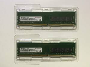 トランセンド Transcend JetRam JM3200HLE-32G DDR4 3200 U-DIMM 32GB × 2枚 計64GB デスクトップ用 メモリ