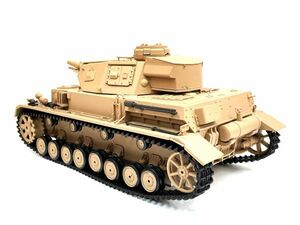 【塗装済み完成品 赤外線バトルシステム付 対戦可能】 HengLong Ver.7.0 2.4GHz 1/16 戦車ラジコン ドイツ陸軍 IV号 F型 3858-1