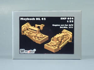 ■SKPモデル SKP054　Maybach HL 42 エンジンセット　1/35 レジンキット　AFV Sd.Kfz251 用