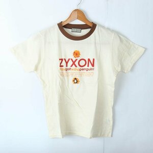 マンシングウェア 半袖Tシャツ ロゴT ZYXON スポーツウエア 日本製 レディース Mサイズ ベージュ Munsing wear