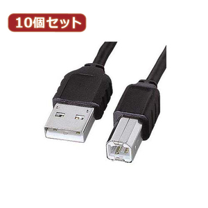 10個セット サンワサプライ エコ極細USBケーブル(スリムコネクタ) KU-SLEC2K KU-SLEC2KX10 /l