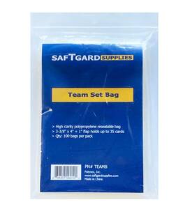 SAFTGARD チームバック チームバッグ シール式 100枚 クリアバックTEAM SET BAG 1パック/遊戯王