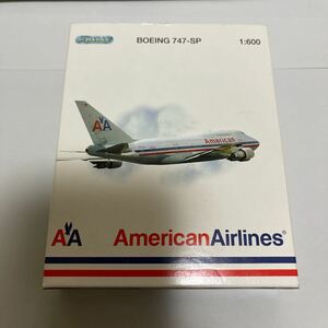 アメリカン航空　American airlines ボーイング747 600分の1モデル