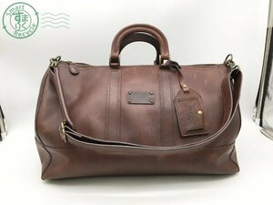 2404605059　＊ L.L.Bean エルエルビーン ボストンバッグ レザー ブラウン 茶 ショルダーバッグ トラベル 旅行 出張 メンズ 中古