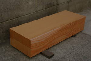 欅　けやき　ケヤキ　無垢材　テーブル　看板　彫刻材　長さ54.8cm　幅18.9cm　厚み11.0cm