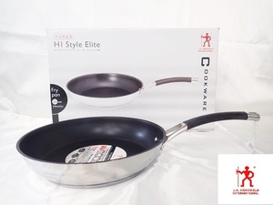 0421⑥［H］♪新品・未使用品　ヘンケルス　HIスタイルエリートシリーズ　IH対応　COOKWARE　ステンレス　フライパン　２６ｃｍ♪