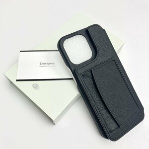 rm) Demiurvo デミウルーボ iPhone14 Pro Max 用 スマホケース POCHE/ブラック系 外箱付属 中古美品