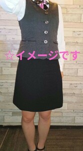  本物 OL 制服 不動産 関係 企業 会社 制服　アル バイト 受付　レディース リクルート スーツ　ブラウス ミニスカート 女子　新入 社員　