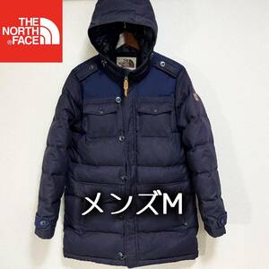 美品人気 ノースフェイス ホワイトレーベル ダウンジャケット メンズM ロゴ THE NORTH FACE ダウンコート ヌプシ バルトロライト