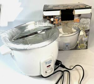 【青】 新品未使用 1人用炊飯器 3合炊き炊飯器 電気炊飯器 動作確認済み