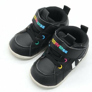 コンバース スニーカー ミニ インチスター ベルクロ シューズ 子供 靴 黒 ベビー 男の子用 13.5サイズ ブラック CONVERSE