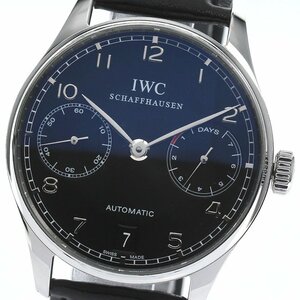 IWC SCHAFFHAUSEN IW500109 ポルトギーゼ 7デイズ 自動巻き メンズ 良品 _754129