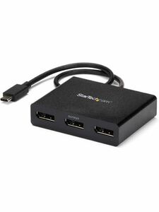 488) StarTech.com USB-C - DisplayPortマルチモニターアダプタ 3ポートMSTハブ 4K対応 3ポートDisplayPort Windowsのみ対応 MSTCDP123DP