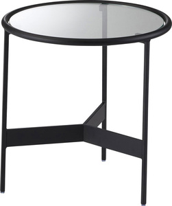 ラウンドガラステーブルS HIT-240 テーブル ガラステーブル ラウンドテーブル 丸 ガラス ローテーブル センターテーブル おしゃれ シンプル