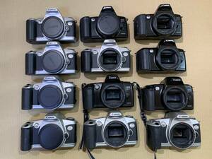 【12個】キャノン Canon EOS Kiss フィルムカメラ ボディ 大量 まとめて ジャンク セット まとめ (707)