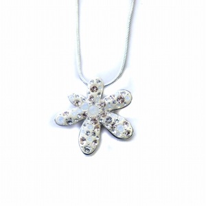 スワロフスキー SWAROVSKI ネックレス フラワートップ 花 ラインストーン シルバーカラー /AQ ■GY18 レディース