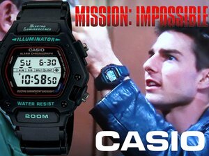 新品 逆輸入CASIO トムクルーズ着用機種 ミッションインポッシブル 200m防水 アラーム＆クロノグラフ 激レア日本未発売 ELライト カシオ