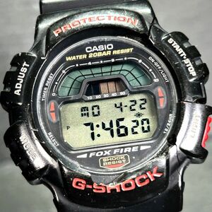 CASIO カシオ G-SHOCK ジーショック DW-8700-1V 腕時計 クオーツ デジタル 多機能 ブラック×レッド ステンレススチール 新品電池交換済み