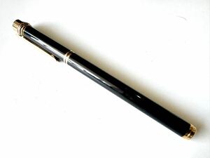 レア Cartier カルティエ トリニティ 万年筆 ブラック ゴールド ラッカー 黒 ペン先 18K 750