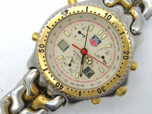 1円◆ジャンク◆ タグホイヤー CG1123-0 プロフェッショナル クリーム クオーツ メンズ 腕時計 N780