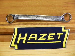 絶版 ハゼット HAZET 610N-17ｘ19ｍｍ ストレート フラット メガネ レンチ 日本向けサイズ *エラー品