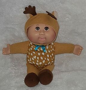 Cabbage Patch Kids CPK Cuties Reindeer Deer Stuffed Plush 8" Baby Doll 海外 即決