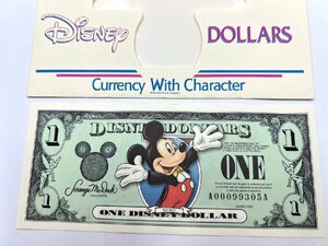 ディズニーダラー 1ドル札（2003年版）$1 A00099305A 紙幣 ミッキーマウス Disney Dollars 袋付 ピン札【AA028】