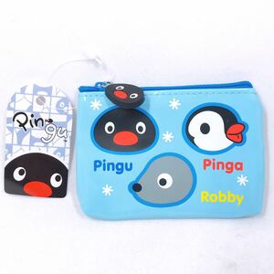 ピングー & ピンガ & ロビ【Pingu】チャーム付きミニポーチ Sanrio サンリオ 2004