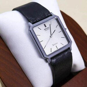 ◆希少 稼働 SEIKO Dolce 腕時計 薄型 メンズ タングステン t