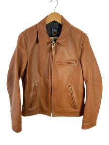 Schott◆SCT-103US TRUCKER LEATHER JACKET トラッカージャケット/36/牛革/BRW