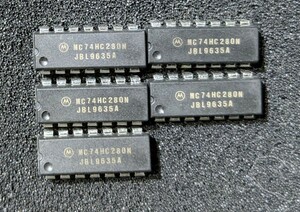 IC Motorola MC74HC280N 5個セット