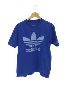 adidas◆Tシャツ/M/コットン/BLU