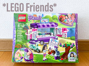 クリスマスギフト　プレゼント　新品同様　アメリカ購入　LEGO Friends Emma’s Art stand 210ピース　レゴ　ブロック　知育　レゴフレンズ