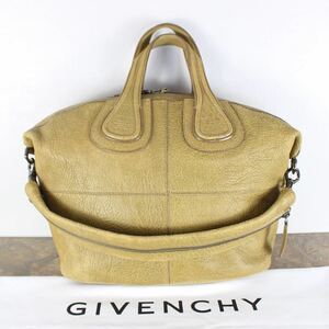 GIVENCHY NIGHTINGALE LEATHER 2WAY SHOULDER BAG MADE IN ITALY/ジバンシィナイチンゲールレザー2wayショルダーバッグ