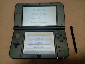 new 3DS XL LL 本体(メタリックブラック)　北米版　海外版　中古