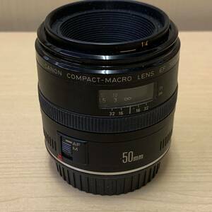 【T0513】CANON COMPACT-MACRO LENS EF 50mm 1:2.5 カメラ レンズ camera 一眼レフカメラ キャノン アクセサリー 光学機器 動作未確認