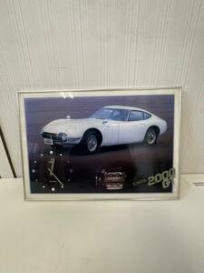 【現状品】TOYOTA 2000GT 掛け時計 非売品 昭和レトロ/RSZ5803-宅100