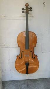 チェロ 4/4サイズ チェコスロバキア　MADE IN CZECHOSLOVAKIA Cello 現状品 ソフトケース 直接受け渡しのみ（東京都台東区）