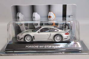 京商 ポルシェ 911 GT3R ハイブリッド 銀（ポルシェ ミニカーコレクション5）1/64スケール