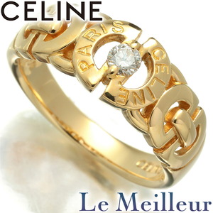 セリーヌ デザインリング 指輪 ダイヤモンド 750 11号 CELINE 中古 プレラブド 返品OK『5％OFFクーポン対象』