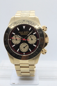 【DOLCE SEGRTO】CHRONOGRAPH CG500 10ATM STAINLESS STEEL 中古品時計 電池交換済み 24.5.15