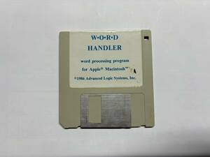 1986 Advanced Logic Systems,Inc.製 英文ワードプロセッサソフト WordHandler for Mac (中古品・読込確認済)