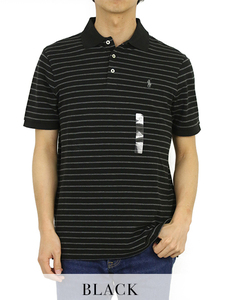 新品 アウトレット A690 Lサイズ 半袖 ポロシャツ ポニー polo ralph lauren ポロ ラルフ ローレン black