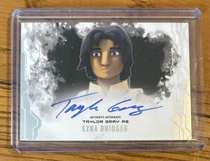 ☆Topps STAR WARS スター・ウォーズ エズラ・ブリッジャー (Ezra Bridger )直筆サインカード テイラー・グレイ（Taylor Gray）