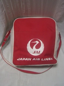 JAPAN AIR LINES / 日本航空　ショルダーバッグ レトロ品　1970年代（赤）