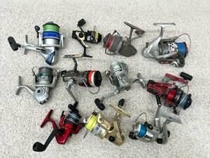 A558　リール　11個セット　まとめ売り　/　Daiwa　ダイワ　ST-600B　ST-850　4000C　RYOBI　リョービ　CX-3P　他　/　釣具　釣り道具　