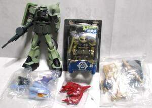 ジオンフィギュア 少々まとめ ZAKU Ⅱ MS-06 組立式 中古 MS-06R-2 MAN-03 ブラウブロ MA α・アジール 未開封 MA-06 ヴァル・ヴァロ 中古