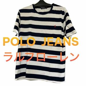 POLO by ラルフローレン 白 紺 ボーダー 半袖 L ポロ カットソー 薄手 POLO RALPH LAUREN 人気 おすすめ おしゃれ ロンT シャツ p2