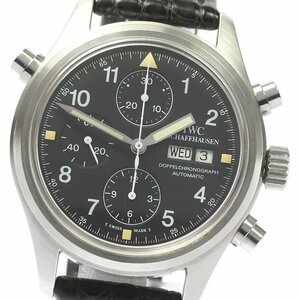 IWC IWC SCHAFFHAUSEN 3711-003 ドッペル クロノグラフ 自動巻き メンズ 良品 保証書付き_779018