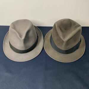 ★大阪/店舗受け取り可★FUJI HAT フジハット 帽子 2点セット 昭和レトロ 帽子 当時物 メンズ ビンテージ★